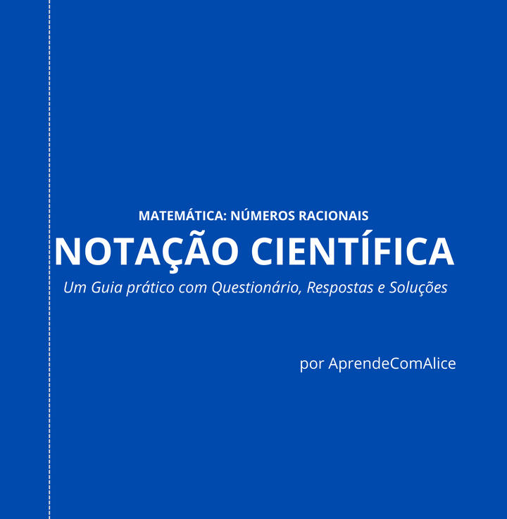 Capa do conteúdo de matemática sobre notação científica